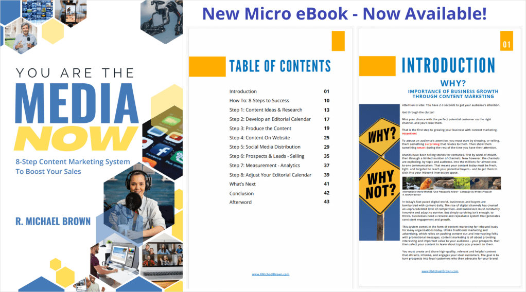 New eBook - You Are the Media Now: 8-Step Content Marketing System to Boost Sales